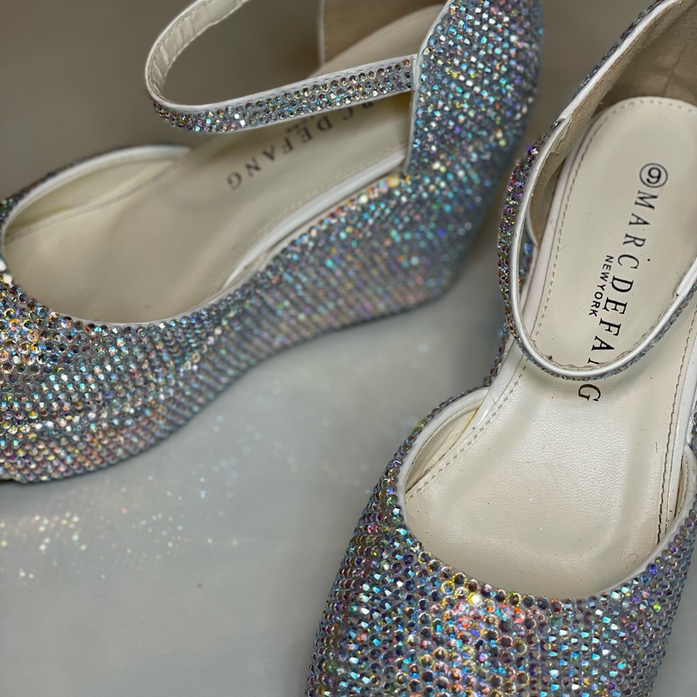 Marc Defang Rhinestone Wedge - Picture 3 of 5